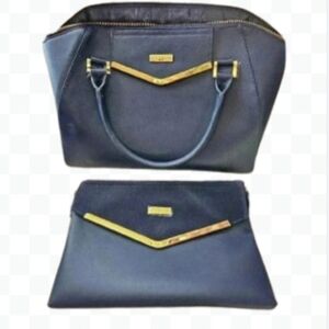 NWOT Joy & Iman matching purse and clutch set. Cobalt blue.